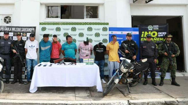 fueron siete personas las capturadas que estarían presuntamente en el grupo frente 12 Isaías Pardo de la segunda Marquetalia