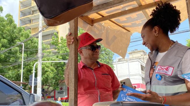 Trabajadora del Dane.