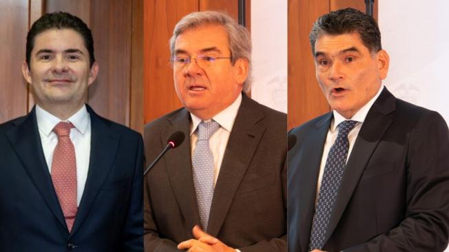 Luis Felipe Henao, Germán Varón Cotrino y Gregorio Eljach.