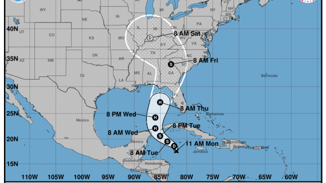 Millones de personas desde Luisiana hasta Florida deben estar alerta.