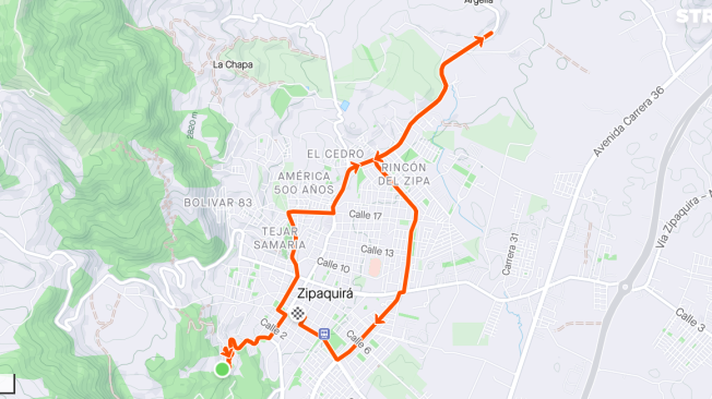 Maratón 10km recorrido.