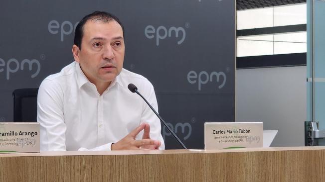 Carlos Mario Tobón, gerente Gestión de Negocios e Inversiones de EPM