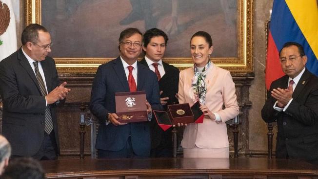Presidentes Gustavo Petro y Claudia Sheinbaum.