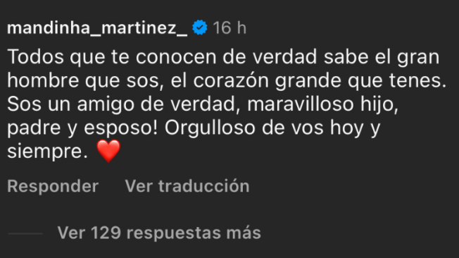 Comentario de la esposa del Dibu Martínez