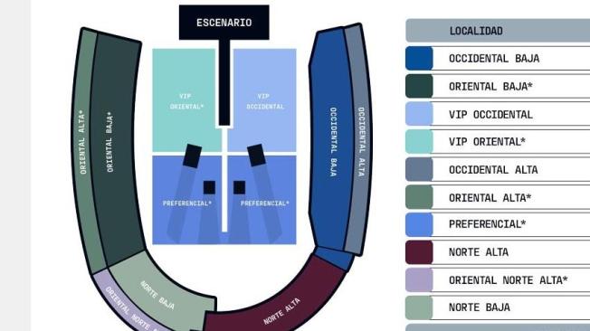 Boletería en Bogotá para concierto de Shakira