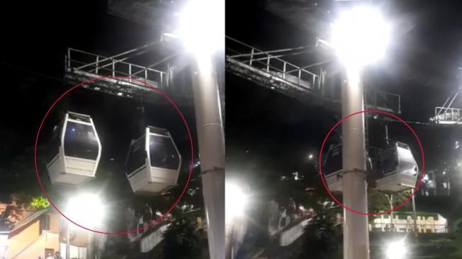 Choque de cabinas en línea K del Metrocable de Medellín.