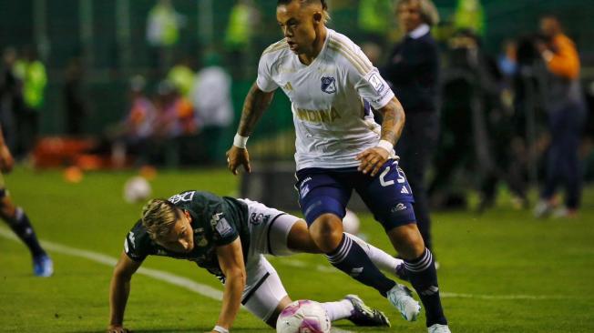 Leonardo Castro anotó el tanto del trunfo de Millonarios en Palmaseca.