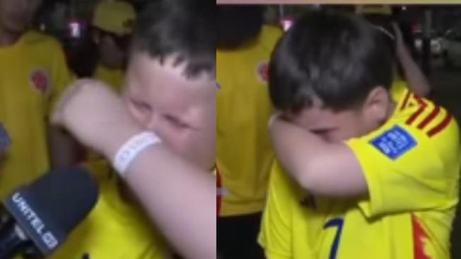 Niños lloran por la Selección Colombia