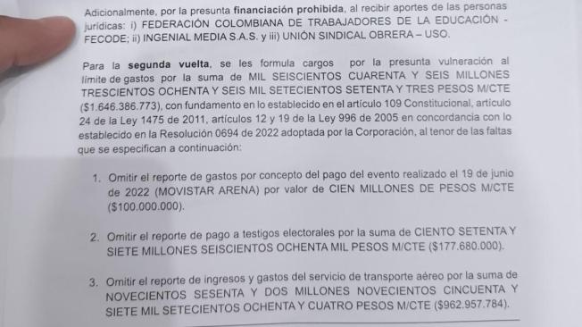 Comunicado del CNE confirmando la decisión.