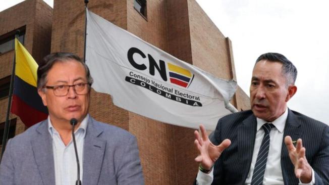 El presidente Gustavo Petro y Ricardo Roa Barragán.