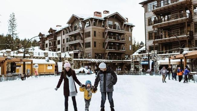 La ciudad de Truckee durante el invierno