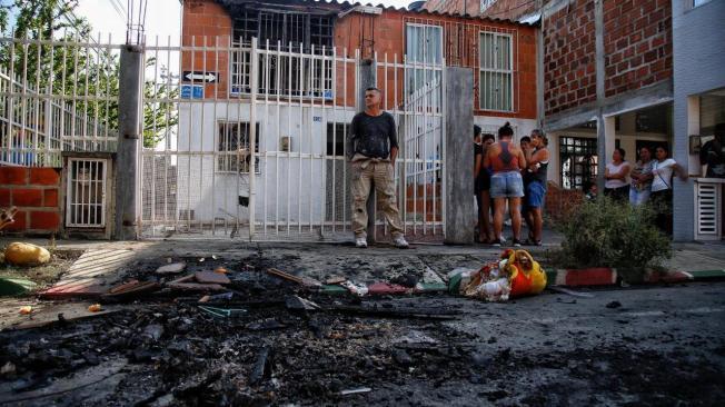 La casa fue vandalizada