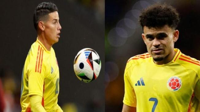 James Rodríguez y Luis Díaz