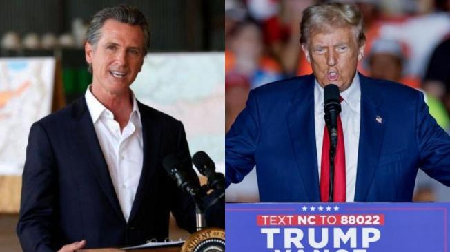 Gavin Newsom y Donald Trump