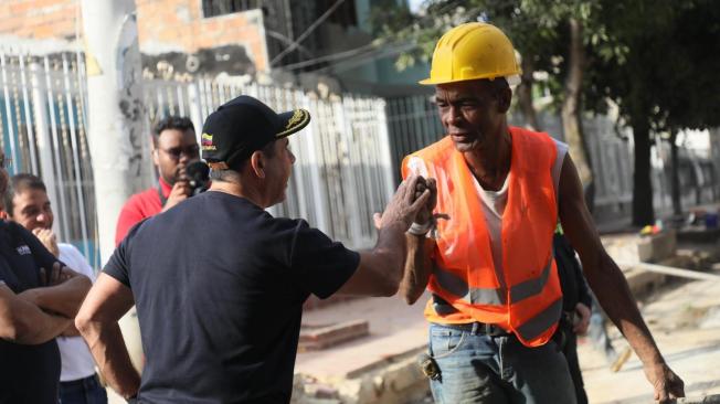 El alcalde Alejandro Char inspeccionó los avances de los trabajos.