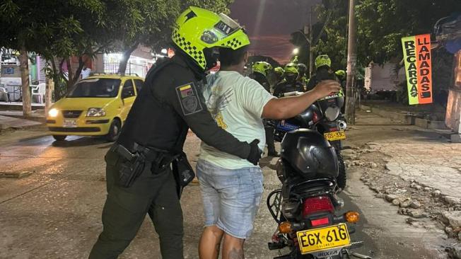 Operativos de requisa de la Policía Metropolitana de Barranquilla.