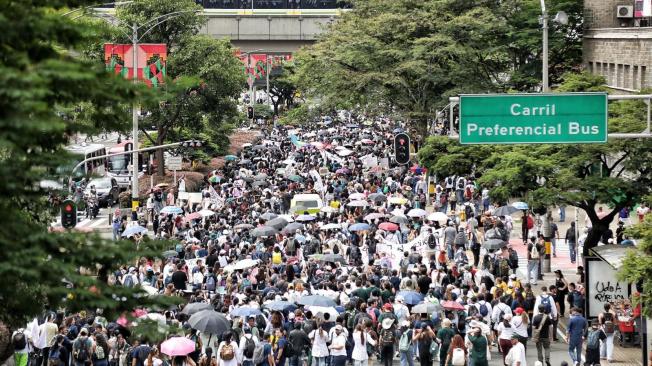 Marcha estudiantes Universidad de Antioquia