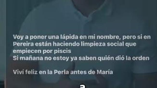El presunto post.