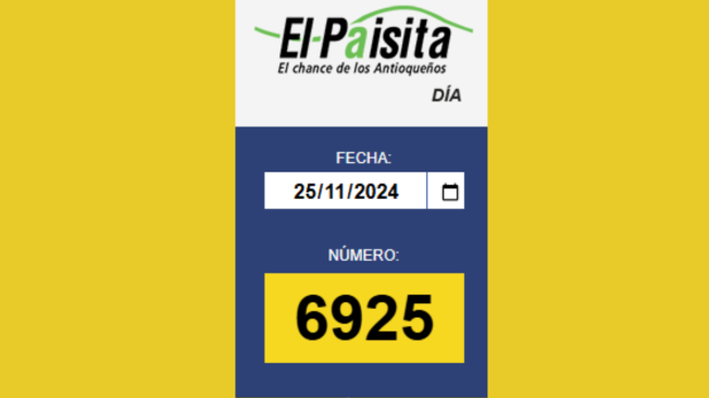 Este fue el número ganador.