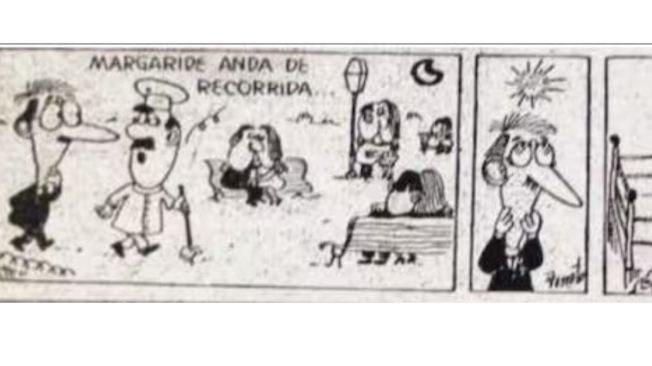 Caricatura publicada en el diario 'Crónica' en 1966.