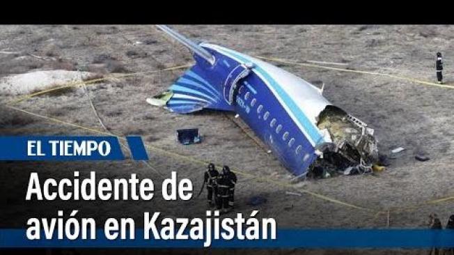 Accidente de avión en Kazajistán deja casi 40 muertos