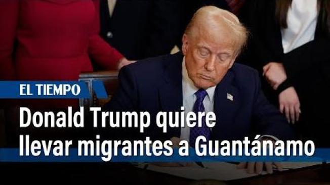 El presidente de Estados Unidos, Donald Trump, dice que usará Guantánamo para detener a migrantes en situación irregular. Para ello, el nuevo gobierno ordenó al Pentágono disponer de 30.000 camas en esa base, que queda en territorio cubano.