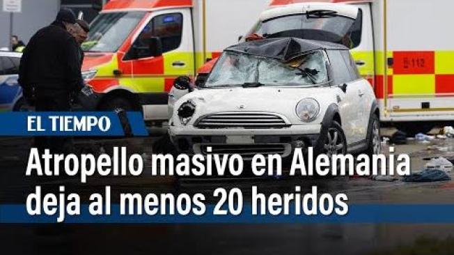 Veinte heridos en Múnich al embestir un vehículo contra un grupo de personas