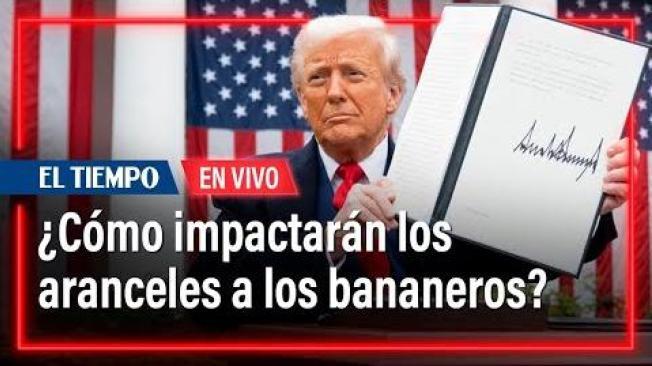 Emerson Aguirre, presidente de la Asociación de Bananeros de Colombia (Augura), explica cómo los aranceles de 10 % a Colombia del presidente de Estados Unidos, Donald Trump, impactarán al sector.