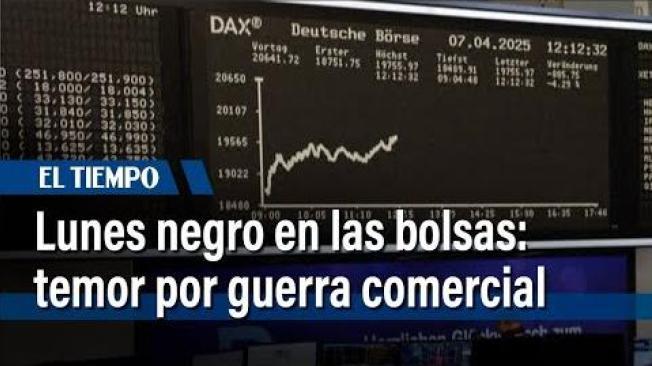 Lunes negro en las bolsas por el temor a una guerra comercial a gran escala | El Tiempo