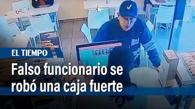 Ladrón disfrazado robó caja fuerte con millonaria suma en panadería. | El Tiempo