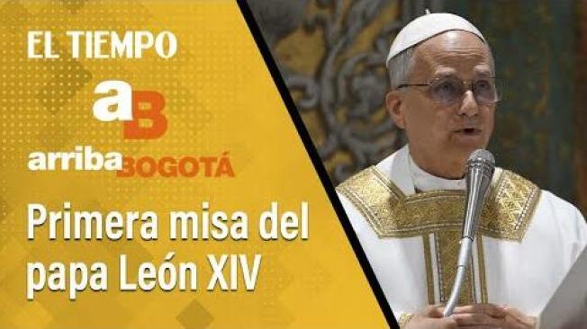  El papa León XIV dio su primera misa como sumo pontífice desde el Vaticano