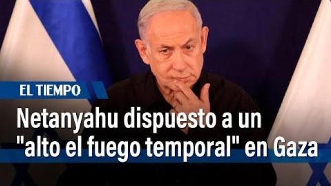 El primer ministro israelí, Benjamin Netanyahu, declaró el miércoles que está abierto a un "alto el fuego temporal" en Gaza, al tiempo que se intensifica la presión internacional por la ofensiva israelí y el bloqueo de la ayuda en el territorio palestino.