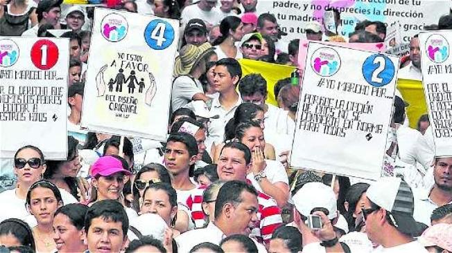 El debate sobre el respeto a la diversidad sexual en el país continúa. Esta protesta sucedió en Bucaramanga el 10 de agosto.