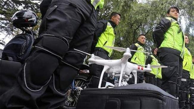 La prueba piloto para atender choques de tránsito con los drones se hará en el norte de Bogotá. Foto: Rodrigo Sepúlveda / EL TIEMPO
