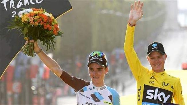 Romain Bardet y Chris Froome. (izq. a der.)