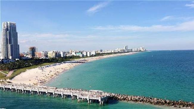 Panorámica de Miami y sus playas.