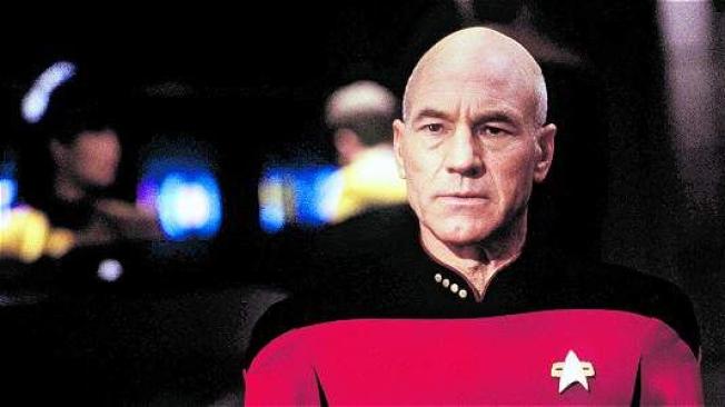 Patrick Stewart, en su papel de Picard. Foto: Archivo particular.
