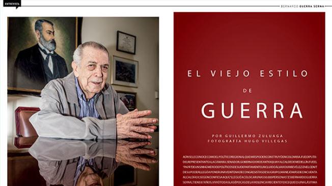"El viejo estilo de Guerra"
Entrevista con Bernardo Guerra Serna.
Por Guillermo Zuluaga. Fotos: Hugo Villegas.