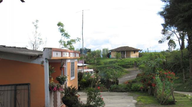Vista de Paloquemado, un caserío donde residen algunos de los detenidos por el secuestro.