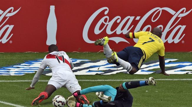 El último partido de Pablo Armero con la Selección: contra Perú, en la Copa América de 2015.