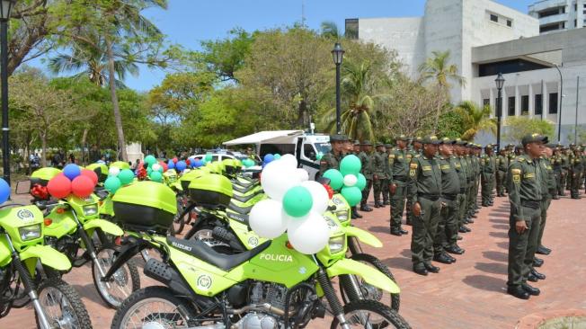 Con las 30 motos que entregó la Gobernación se reforzarán los cuadrantes rurales y urbanos en los municipios del Magdalena.