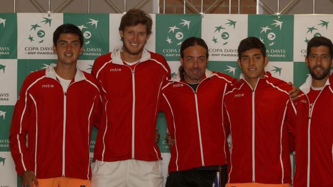 Presntación de Chile en la Copa Davis.