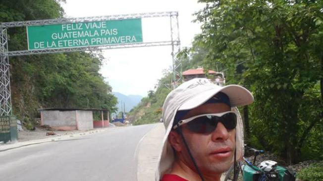El reto que más duro le ha dado a Fontecha fue el viaje Estados Unidos-Colombia. En la foto, el paso por Guatemala.