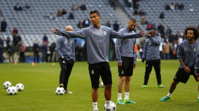Entrenamiento Real Madrid: Cristiano Ronaldo