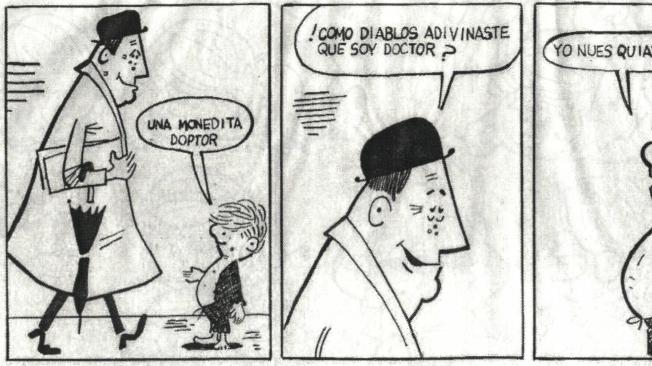 Con esta sátira de los cachacos de entonces debutó Copetín en EL TIEMPO, el lunes 16 de abril de 1962.