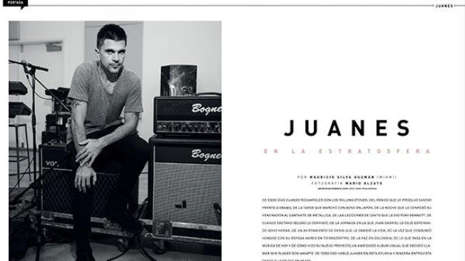 "Juanes en la estratosfera"
Entrevista con Juanes
Por Mauricio Silva Guzmán. Fotos: Mario Alzate.