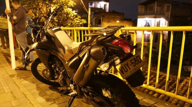 La motocicleta, al parecer, ya había sido utilizada para otros delitos.