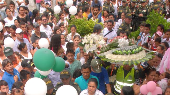 La menor fue acompañada por los habitantes del municipio. La Alcaldía asumió los gastos de su entierro.