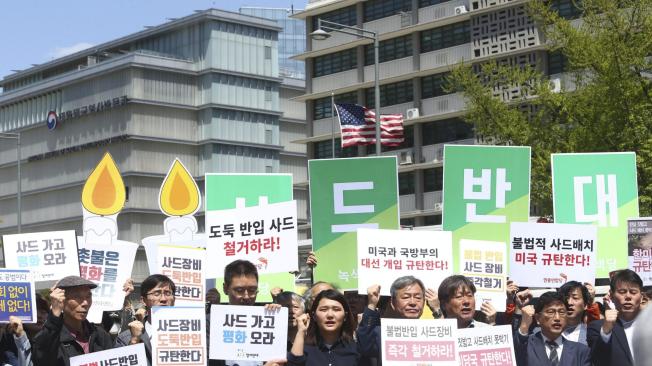 Protestas en Corea del Sur por el escudo antimisiles