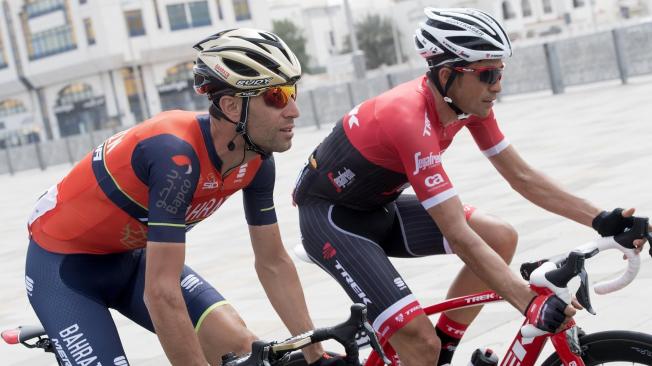 El italiano Vincenzo Nibali, ahora con el equipo Bahrain Merida, es uno de los favoritos al título del Giro de Italia del centenario.